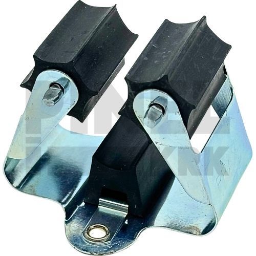 DRŽAČ S GUMENIM KOTAČEM 50X50MM ZN