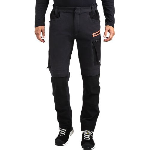 HLAČE DIADORA HYBRID CRNO SIVE S