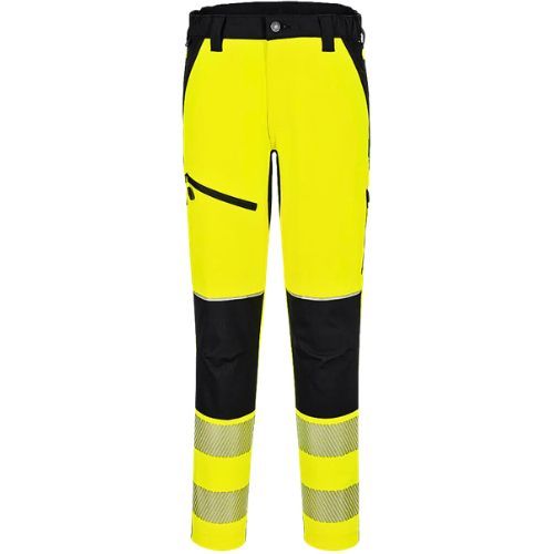 OUTLET HLAČE HI VIS STRETCH PW3 T140 ŽUTO/CRNE L