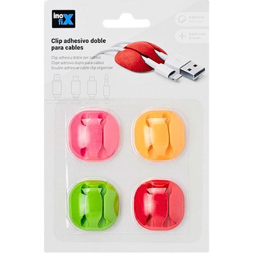INOFIX DVOSTRUKI DRŽAČ ZA KABLOVE U BOJI 7102-0