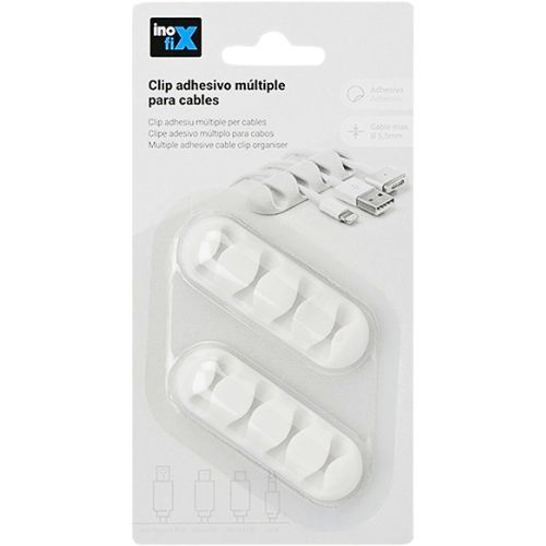 INOFIX VIŠESTRUKI DRŽAČ ZA KABLOVE BIJELI 7103-2