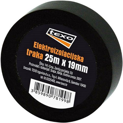IZOLIR TRAKA CRNA 19MMX25M