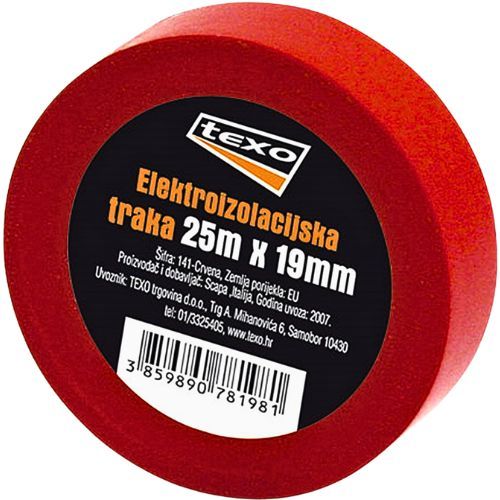 IZOLIR TRAKA CRVENA 19MMX25M