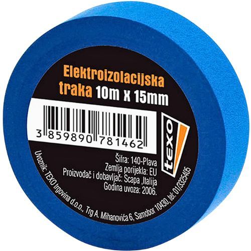 IZOLIR TRAKA PLAVA 15MMX10M