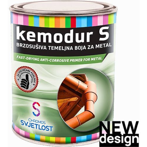 KEMODUR S TEMELJ ZA POCINČANE I OBOJENE METALE CRVENI 0.75L