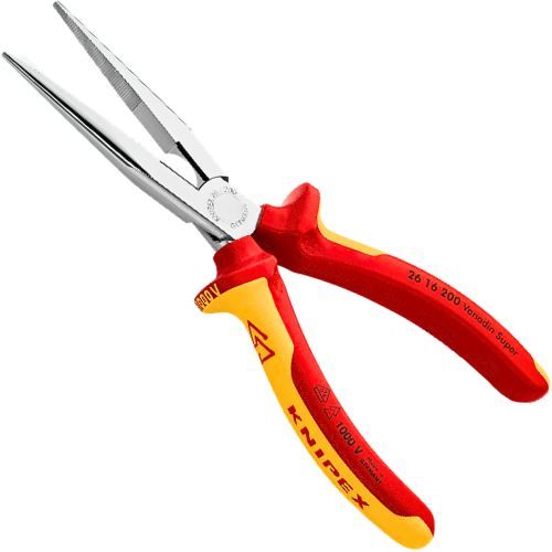 KNIPEX KLIJEŠTA POLUOKRUGLA ŠPIC RAVNA 200MM 1000V