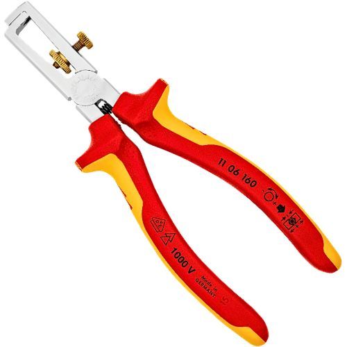 KNIPEX KLIJEŠTA ZA SKIDANJE IZOLACIJE 160MM 1000V