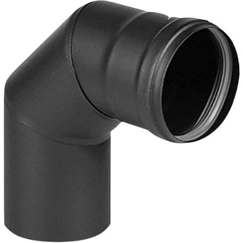 KOLJENO DIMOVODNO PELLET 90* CRNI MAT 8CM