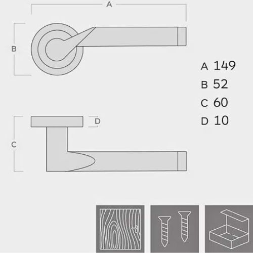 KVAKA BI-COLOR III NI/CR ROZETA WC