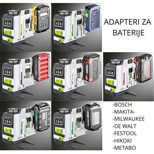 LASER 3D GREEN POWERPLANE AKU 18V