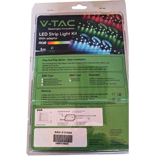 LED TRAKA SET 7W/M RGB 60LED/M 12V 5M IP65