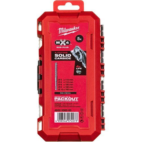 MILWAUKEE SET SVRDLA SDS+ MX4 5/1