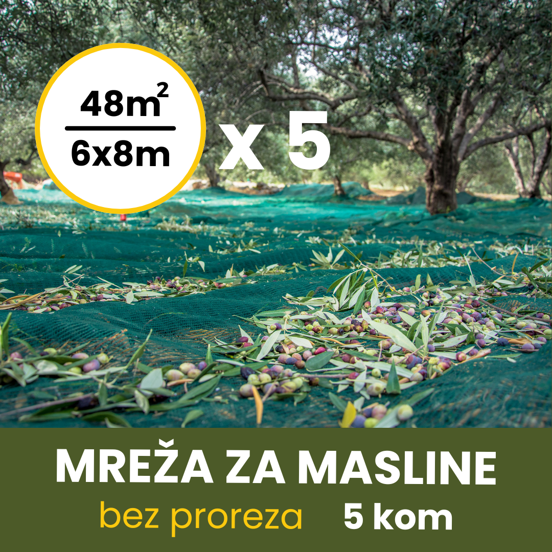 MREŽA ZA MASLINE 6X8 BEZ PROREZA 5kom