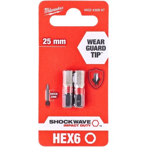 MILWAUKEE NASTAVAK HEX6 25 2/1