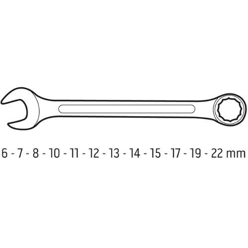 NEO SET KLJUČEVA KOMB. 6-22MM