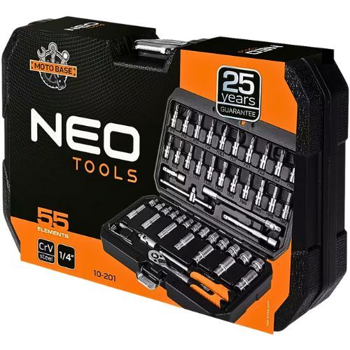 NEO SET KLJUČEVA NASADNIH 1/4 55DJ