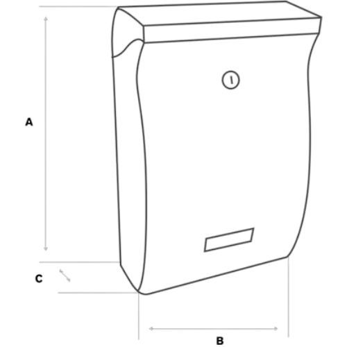 ORMARIĆ POŠTANSKI ELEGANT SIVI