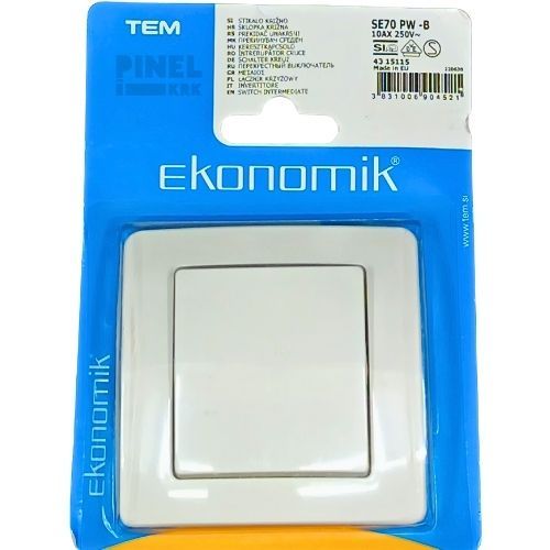 PREKIDAČ EKONOMIK BIJELI KRIŽNI