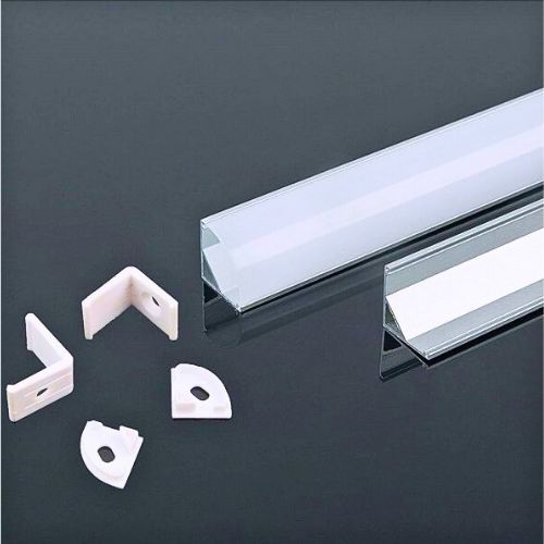 PROFIL ZA LED KUTNI MILKI POKROV 200CM