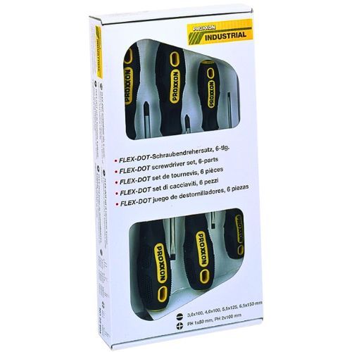 PROXXON SET ODVIJAČA PLOSNATO-KRIŽNI (3,4,5.5,6.5,PH1,PH2)