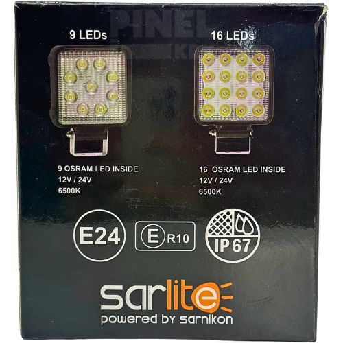 REFLEKTOR LED 17W 6500K 12V/24V IP 67