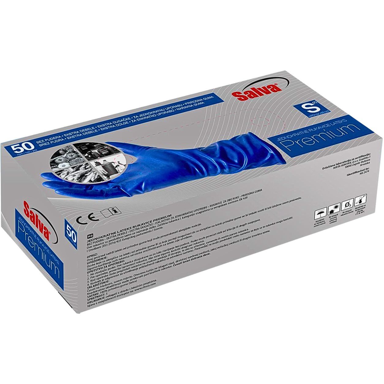 RUKAVICE JEDNOKRATNE LATEX PREMIUM - L 50/1