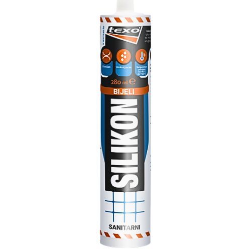 SILIKON TEXO SANITARNI BIJELI 280ML