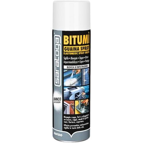 SPREJ BITUMEN BIJELI 500ML SARATOGA