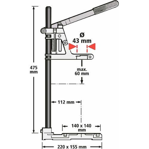 STALAK ZA BUŠILICU 500/240MM