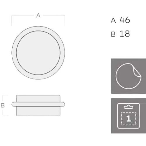 STOPER INOFIX 2098 PLASTIKA/METAL HICKORY