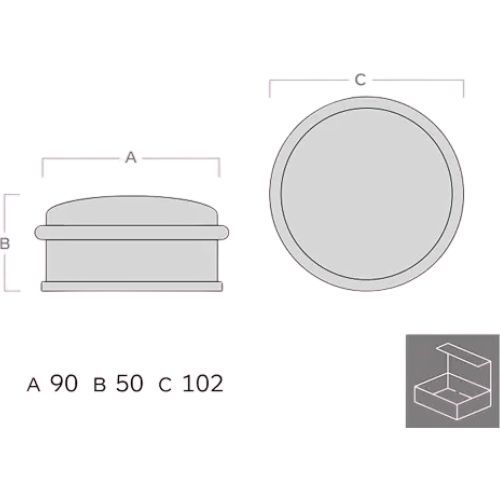 STOPER ZA VRATA INOX 1,1KG FI 90