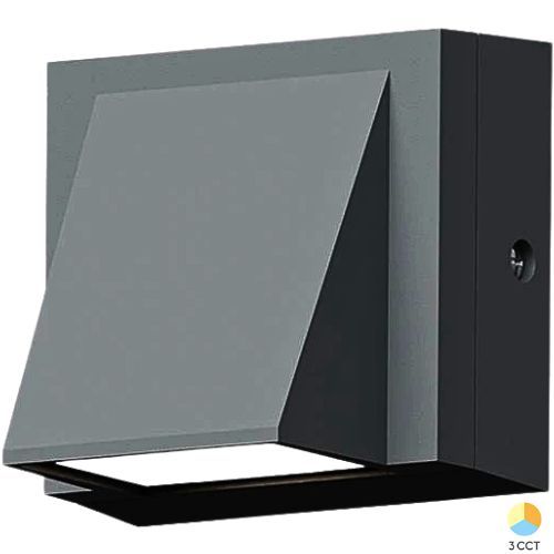 SVJETILJKA ZIDNA SIVA 6W 3/1 78X75MM IP65