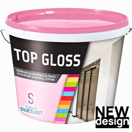 TOP GLOSS VODOPERIVI BEZBOJNI PREMAZ ZA UNUTARNJI ZID 5L