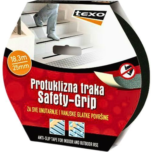 TRAKA PROTUKLIZNA TRANSPARENTNA 25MMX18,3M