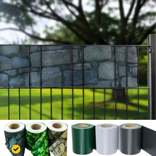 TRAKA ZA OGRADU PVC 0,19X35M KAMEN SIVI