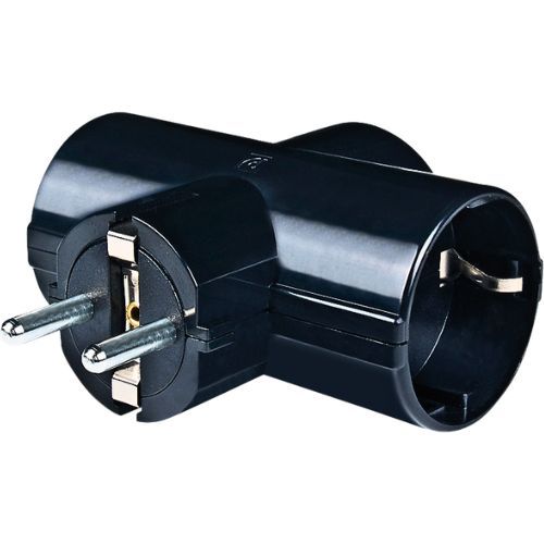 UTIKAČ T 3 PRIKLJUČNICE 16A 250V CRNI