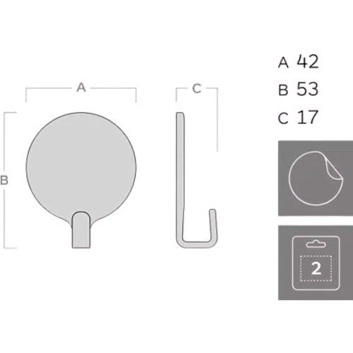 VJEŠALICA INOFIX 2170-5 SAMOLJEPLJIVA COCINA