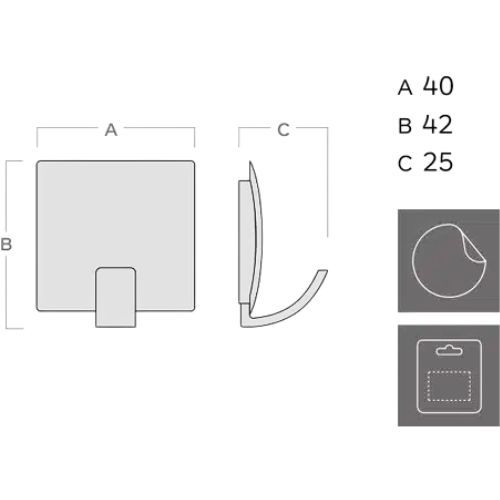 VJEŠALICA INOFIX 2310 PVC KROM MAT
