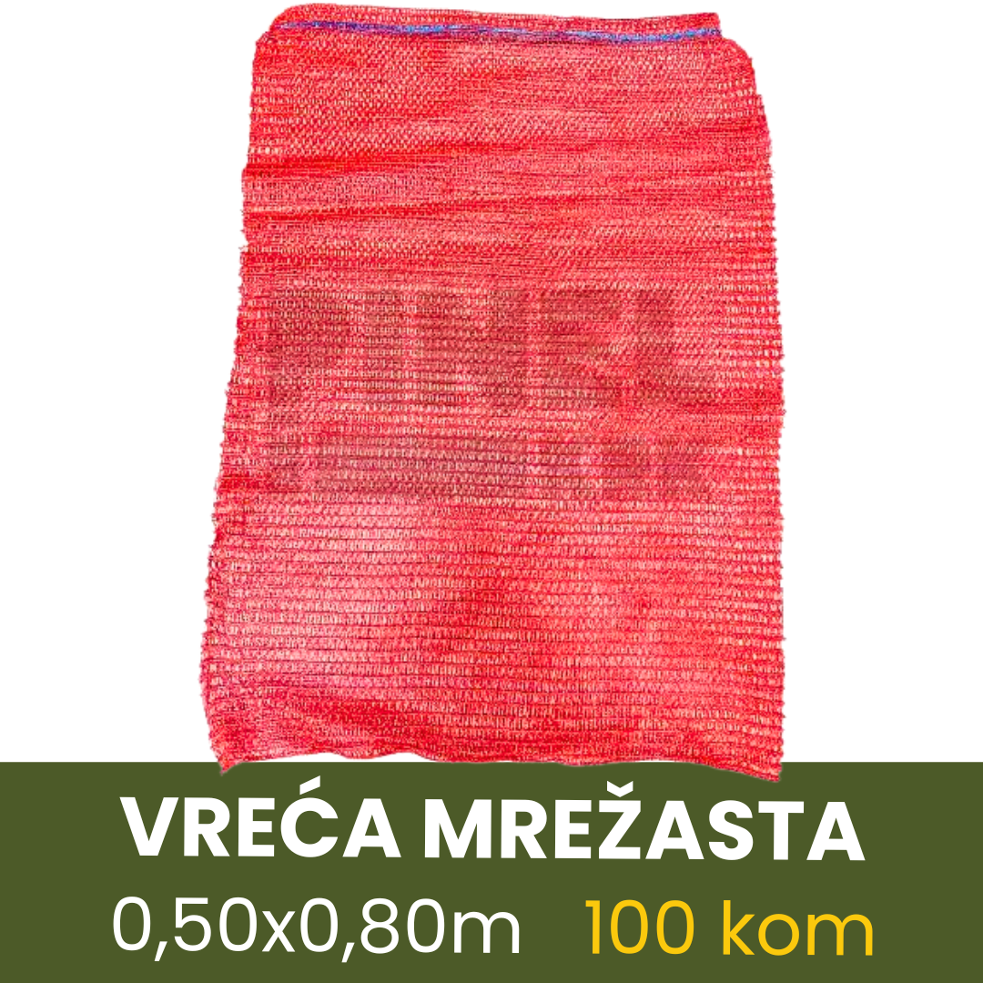 VREĆA MREŽASTA CRVENA 27g 0,50x0,80m 100KOM