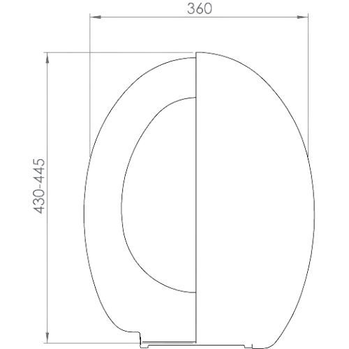 WC POKLOPAC PRESTIGE BIJELI SOFTCLOSE