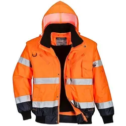 JAKNA HI VIS 3U1 BOMBER C465 NAR/T.PLAVA | Pinel Krk