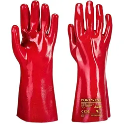 RUKAVICE PVC GAUNTLET 35CM A435 CRVENE XL | Pinel Krk