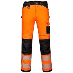 HLAČE VISOKE VIDLJIVOSTI WORK PW3 340 NAR/CRNE 52/36" | Pinel Krk