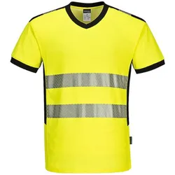 MAJICA T-SHIRT HI-VIS V-NECK PW310 ŽUTO CRNA | Pinel Krk