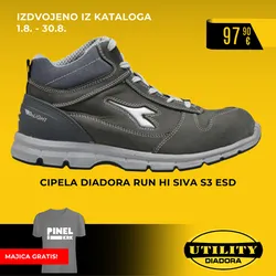 CIPELA DIADORA RUN HI SIVA S3 ESD | Pinel Krk