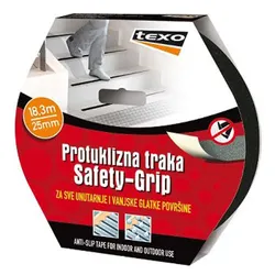 TRAKA PROTUKLIZNA CRNA 25MMX18.3M | Pinel Krk