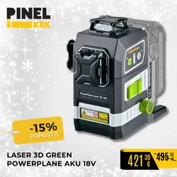 LASER 3D GREEN POWERPLANE AKU 18V | Pinel Krk