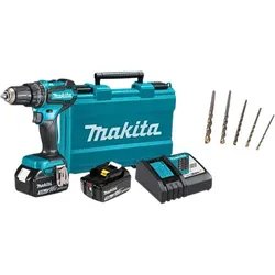 MAKITA DHP485RFE AKU BUŠ.IZV.(18V,2X3.0AH)+SET SVRDALA | Pinel Krk