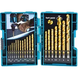 MAKITA SET SVRDALA 1.5-10MM HSS-TIN 19/1 D-67527 | Pinel Krk