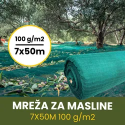 MREŽA ZA MASLINE 7X50M 100 g/m2 | Pinel Krk